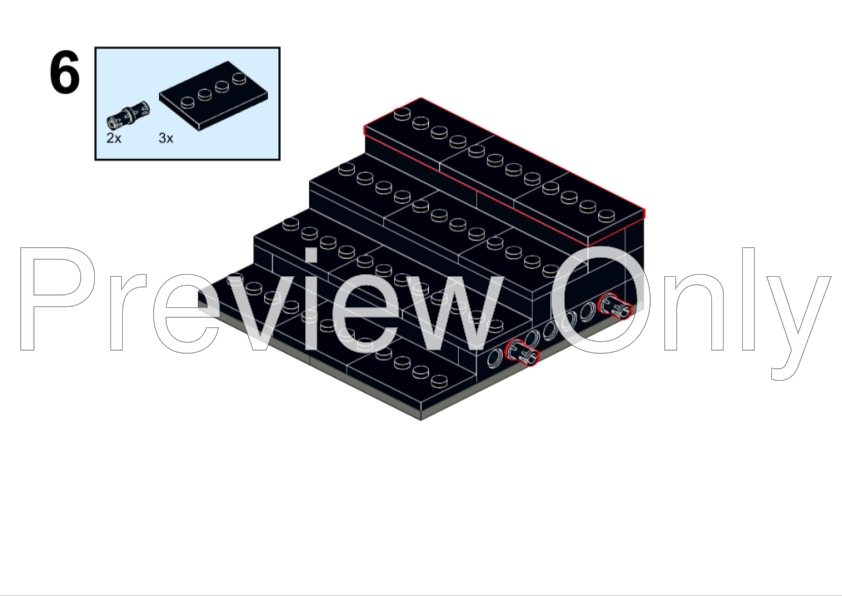 LEGO MOC Minifigure Display Bookends by Xenonitis Rebrickable Build