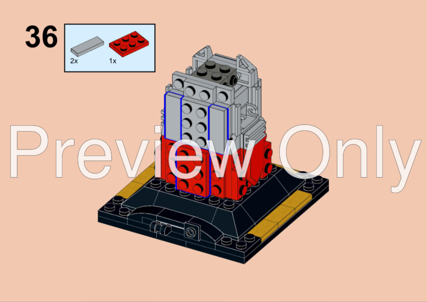 LEGO MOC Cuphead The Knight bust by Penguins and plastic Rebrickable