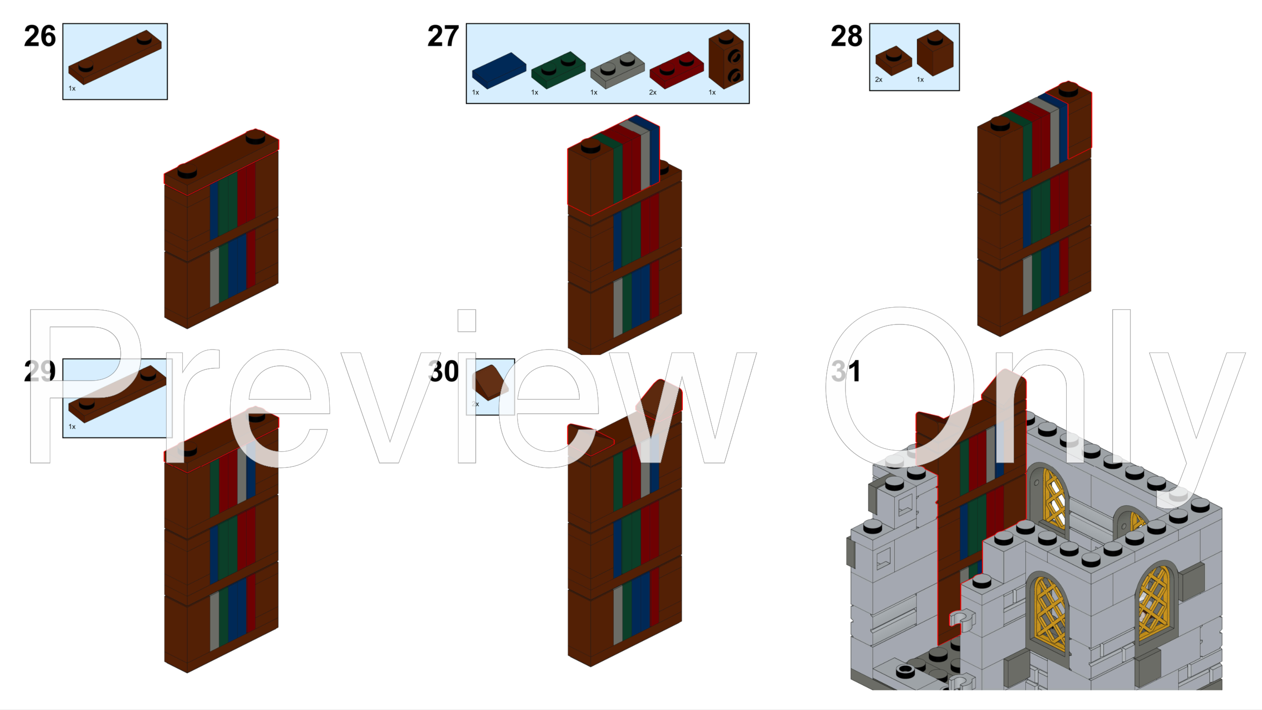 LEGO MOC Mini Green Medieval Manor by longjuansilver Rebrickable