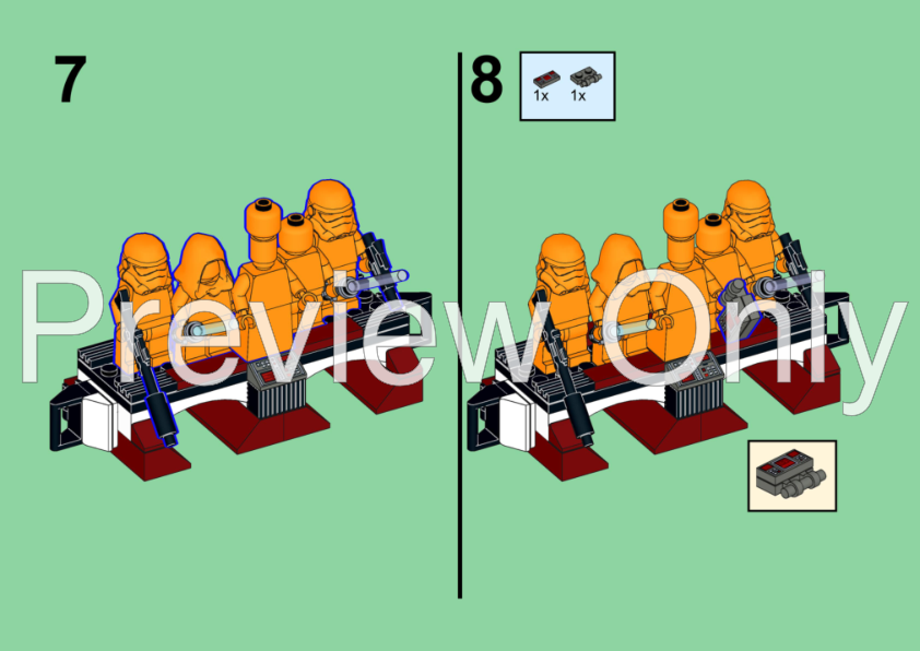 LEGO MOC 75333 + 75342 Dropship - 187th Legion Edition by