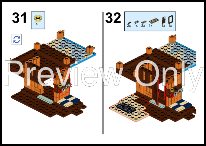 LEGO MOC Surf Shack by Andyboygroova Rebrickable Build with LEGO