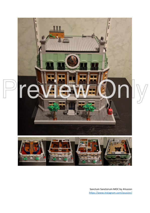 LEGO MOC Sanctum Sanctorum 48x48 by AVusion Rebrickable Build with LEGO