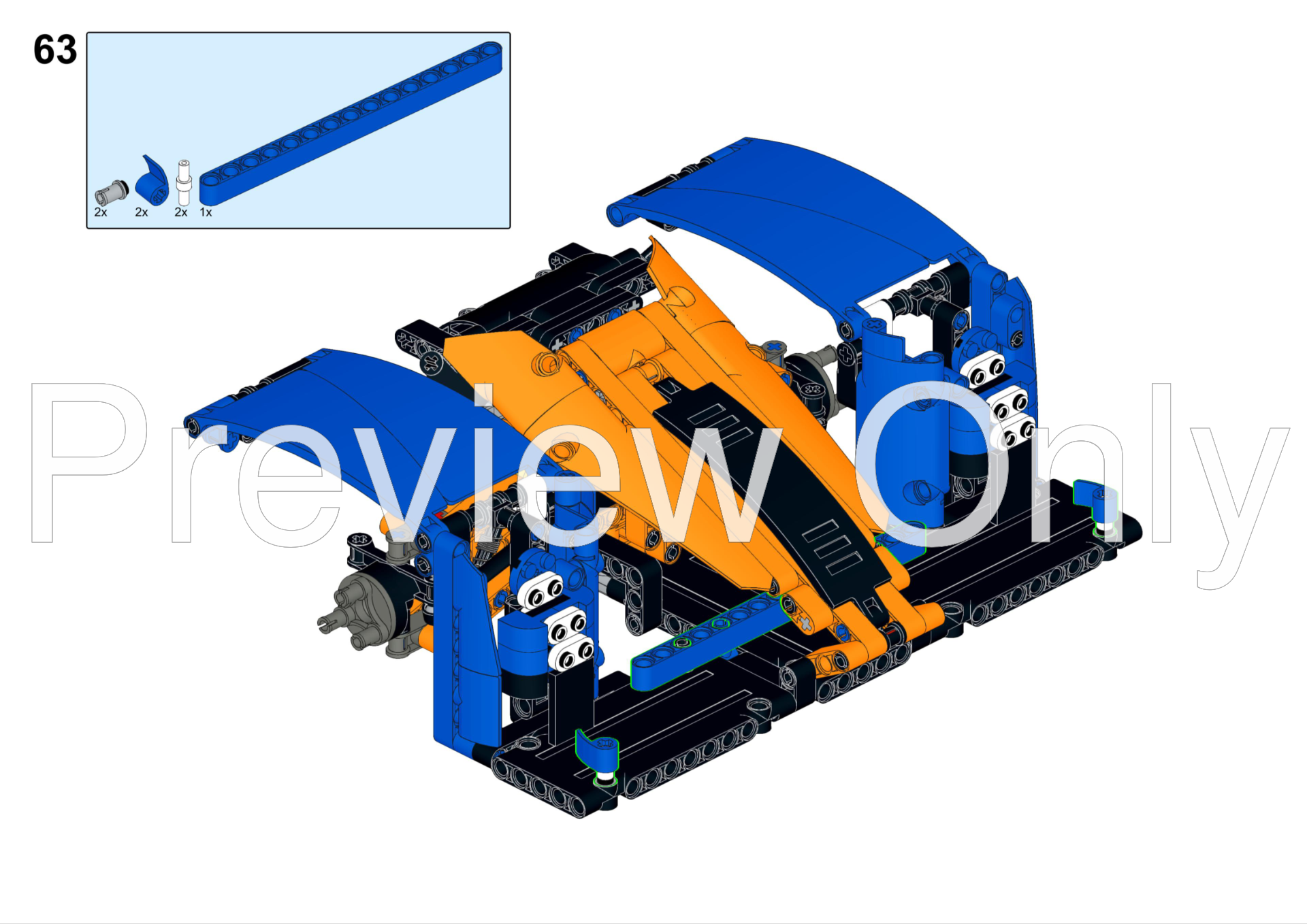 LEGO MOC LMP Le Mans Prototype (42141 McLaren Formula 1 c LEGO MOC LMP Le Mans Prototype (42141 McLaren Formula 1 c