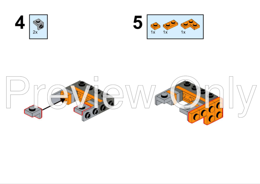 Lego Rebrickable. This set has three sections to build which are intended  to be build by three (or more) people, where everybody has a own separator.