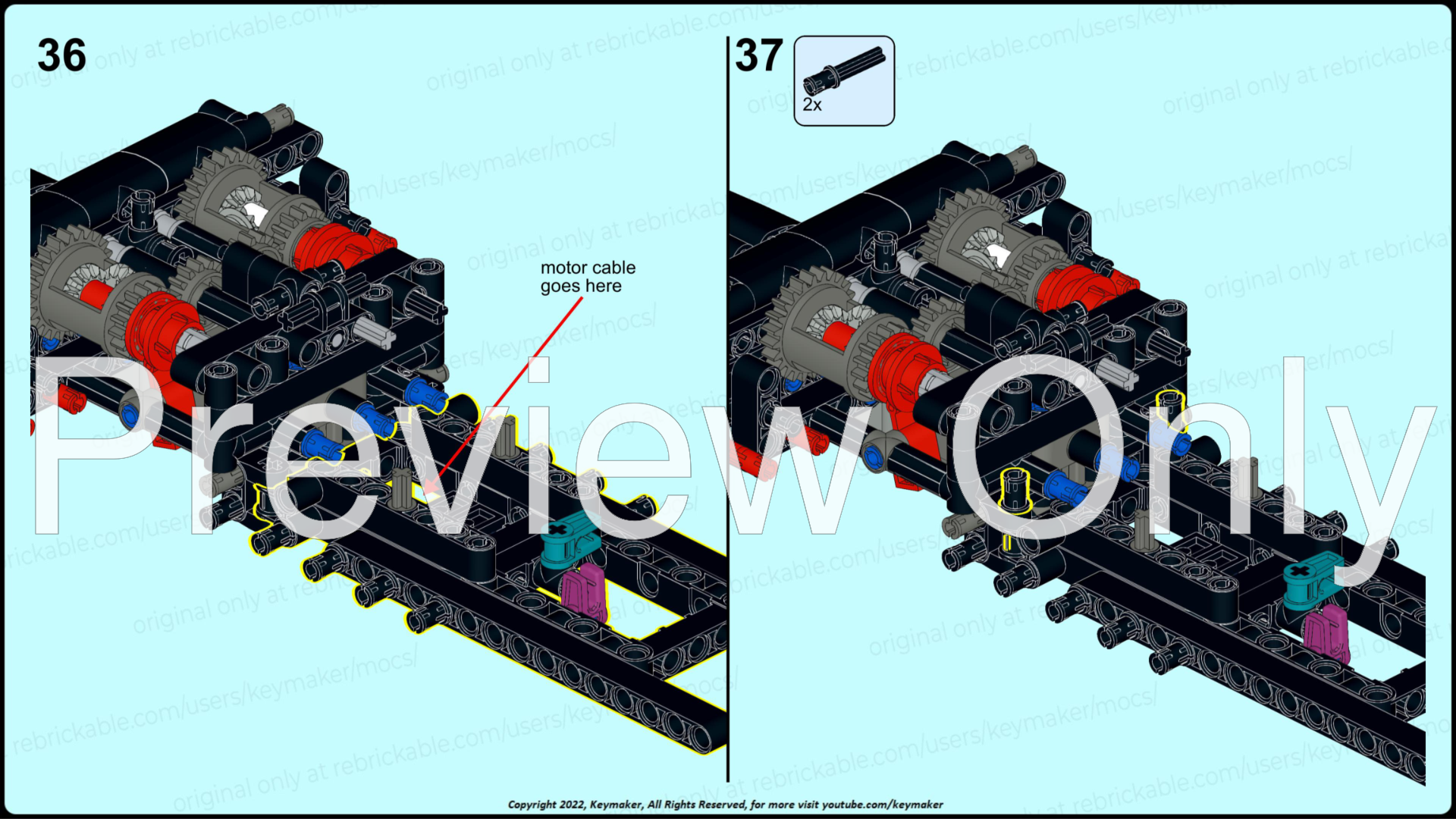 LEGO MOC Off-road truck KrAZ 255 v2.0 aka Tayga 6455B 6x6 RC by ...