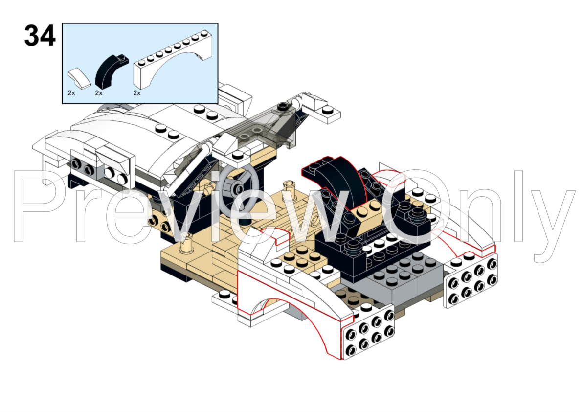 LEGO MOC Porsche 356 by ZetoVince | Rebrickable - Build with LEGO