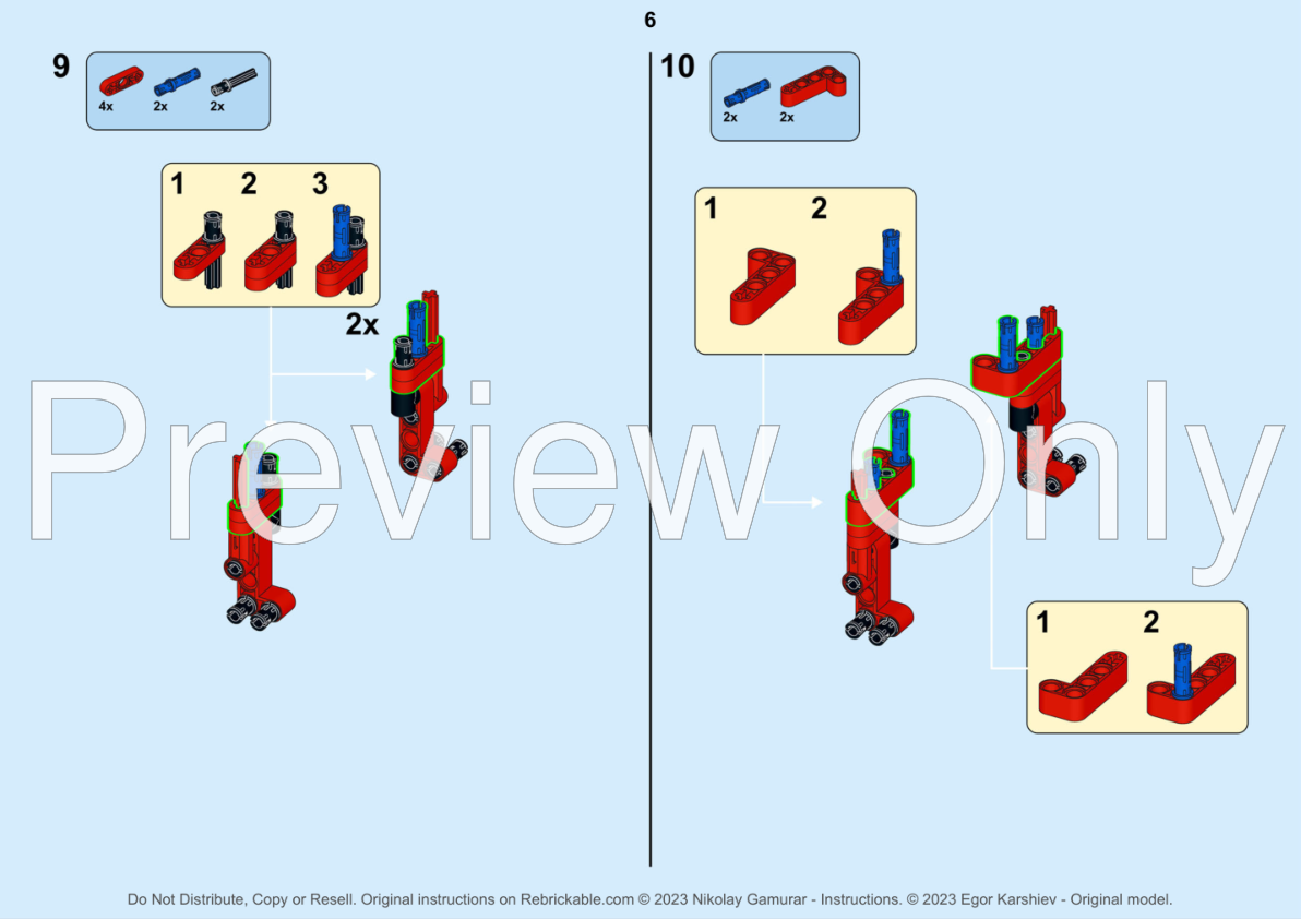 LEGO MOC SINGLE CAB and CARGO BED for Toyota HILUX (RED) by RM8 LEGO ...
