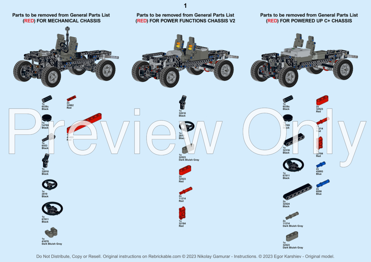 LEGO MOC SINGLE CAB and CARGO BED for Toyota HILUX (RED) by RM8 LEGO ...
