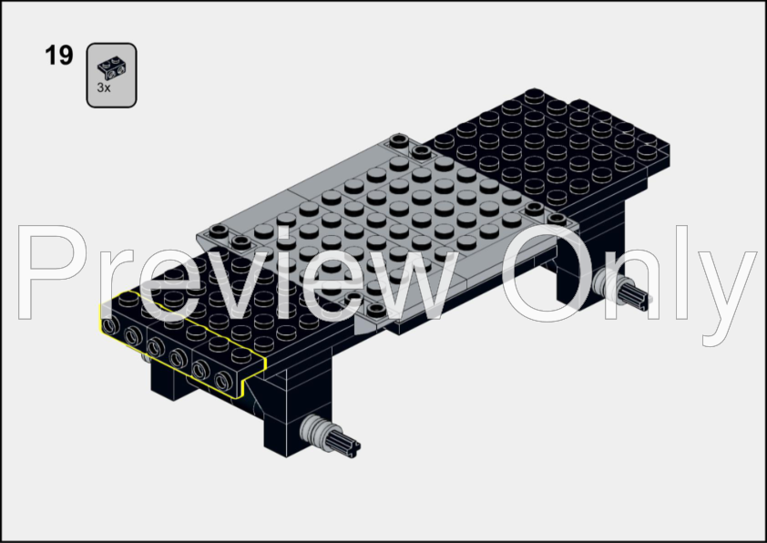 LEGO MOC Grave Digger 1951 Ford panel van by besbasdesign Rebrickable