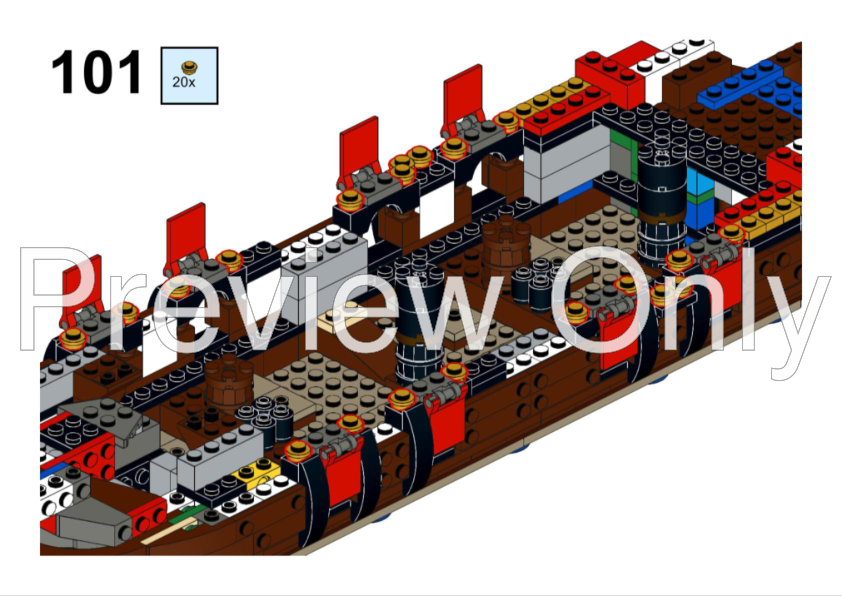 LEGO MOC Pirates Battleship by hahaman_in_the_dark