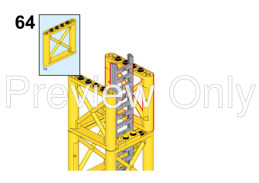 LEGO MOC City tower crane by BrickBuilder2000