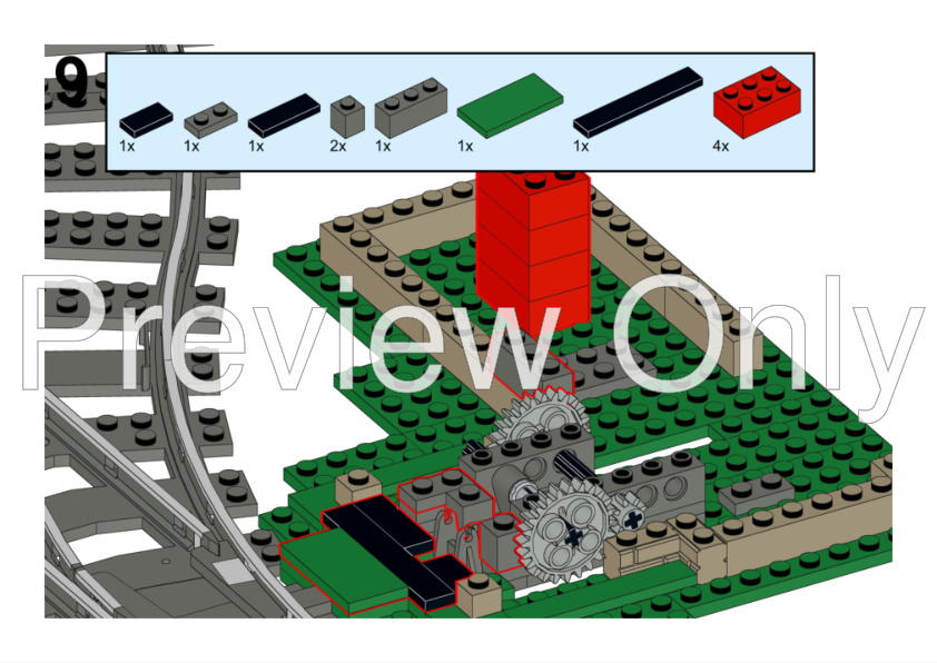 LEGO MOC RAILROAD INTERLOCKING TOWER WITH SWITCH TRACK by osna_wolle ...