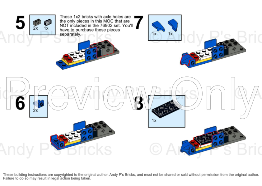 LEGO MOC 76902 Panoz / Nissan Deltawing - Alternate Build of 76902