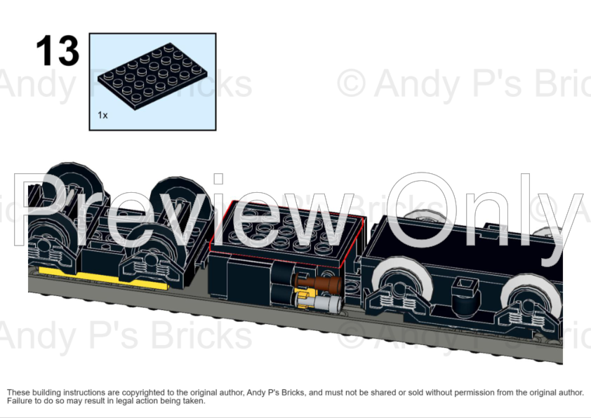 LEGO MOC Class 121 'Bubblecar' Diesel Railcar Train in