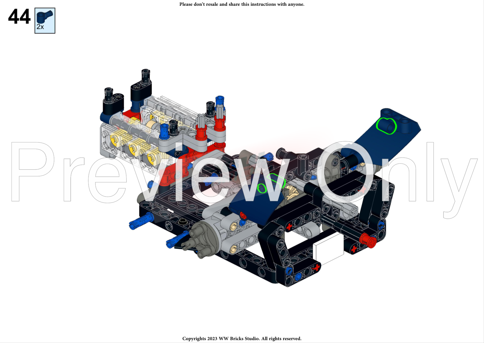 2022 F1 – LEGO Technic 42154 Ford GT Alternative build