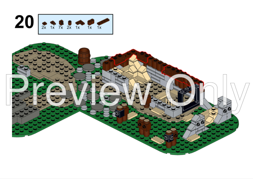 LEGO MOC Falcon's Watchtower by Rebrickable Build