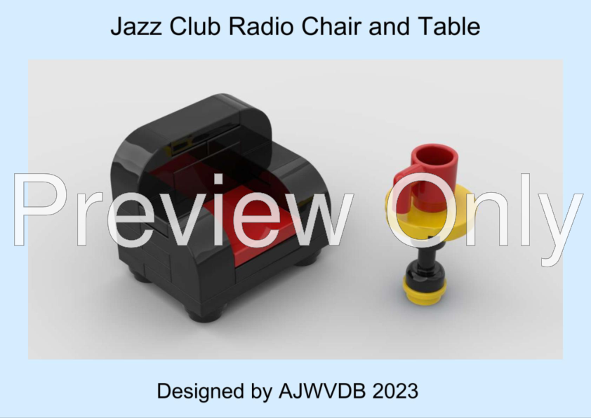 LEGO MOC Jazz Club Radio Floor Extension by Tiny Bricks Rebrickable