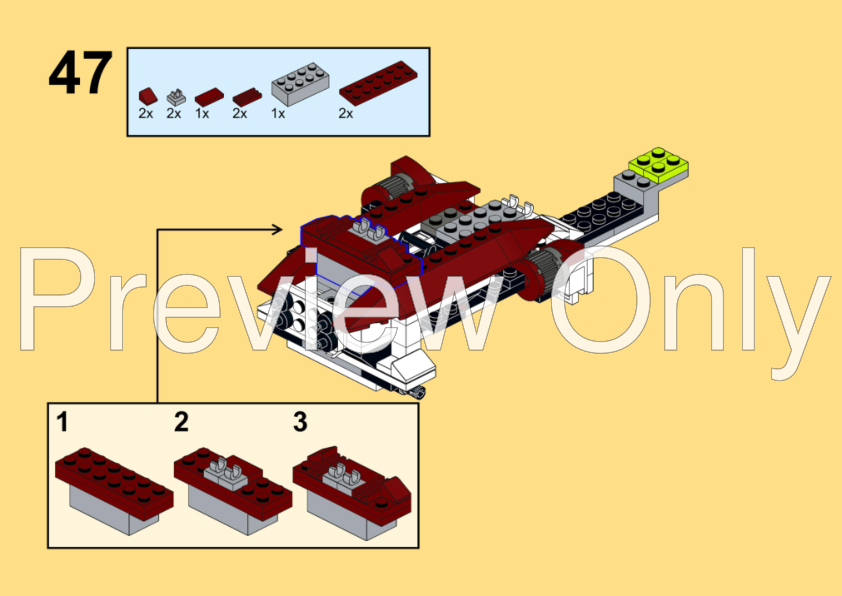 LEGO MOC 75333 - 75342 - ARC-170 Starfighter - 187th Legion