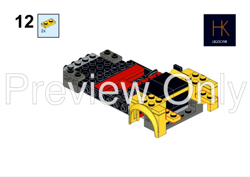 はち 76901 Mitsubishi Lancer - Lego Speed Champions Alternative