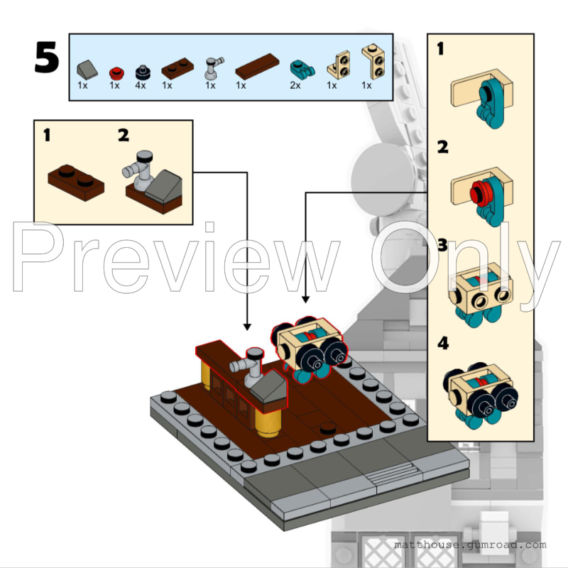 LEGO MOC The Mini Townhouse Old Pub by matthouse Rebrickable