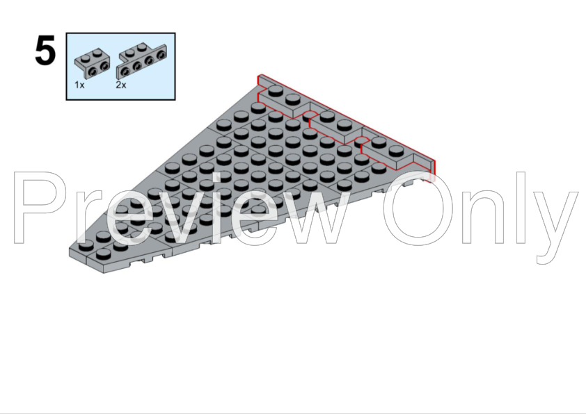 LEGO MOC StarDestroyer Microfighter Display Stand by steineonkel Rebrickable Build with LEGO