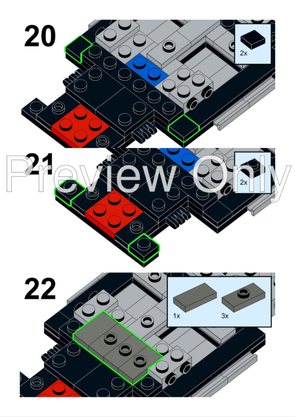 LEGO MOC Porsche 911 (992) Dakar - 8wide Speed Champions size in 8