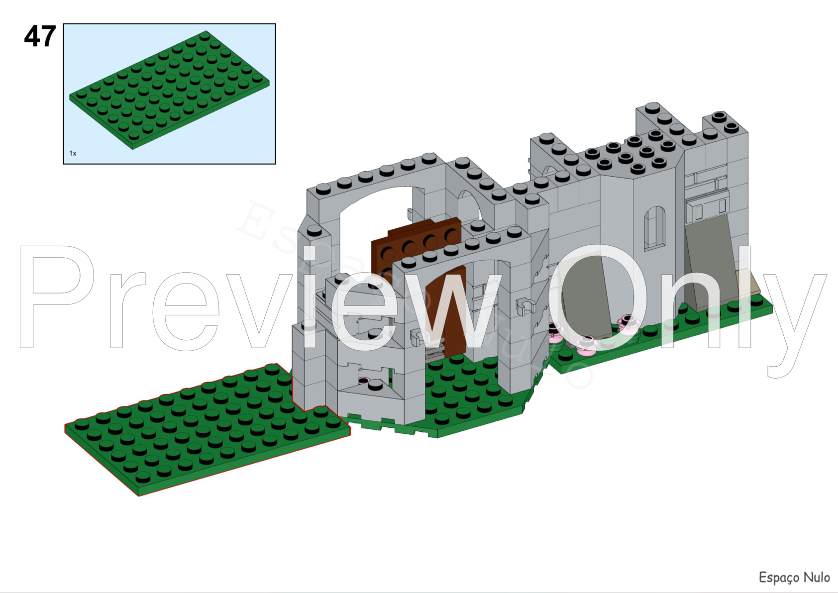 LEGO MOC Outpost castle expansion by Espnulo | Rebrickable - Build with ...