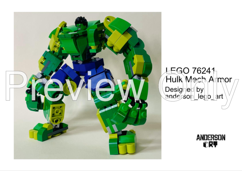 LEGO Hulk Robotic Arm Moc 