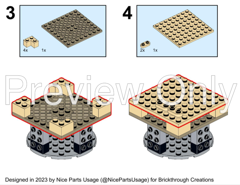 2x Lego tulip sets