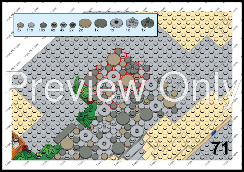 Set MOC 3000 Pièces - Portes Et Forteresse Pirates - ZITIANYOUBUILD - Compatible Lego