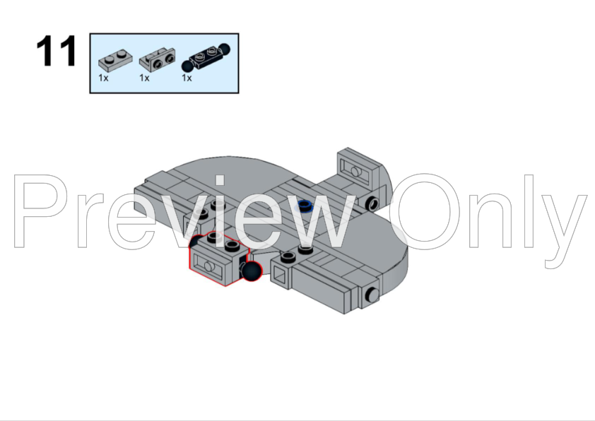 LEGO MOC Swamp Speeder by NyeGuy_ Rebrickable Build with LEGO