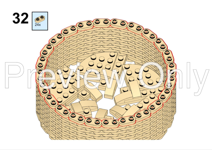 LEGO MOC Lilian Flower in a vase 2 by Rebrickable Build with LEGO