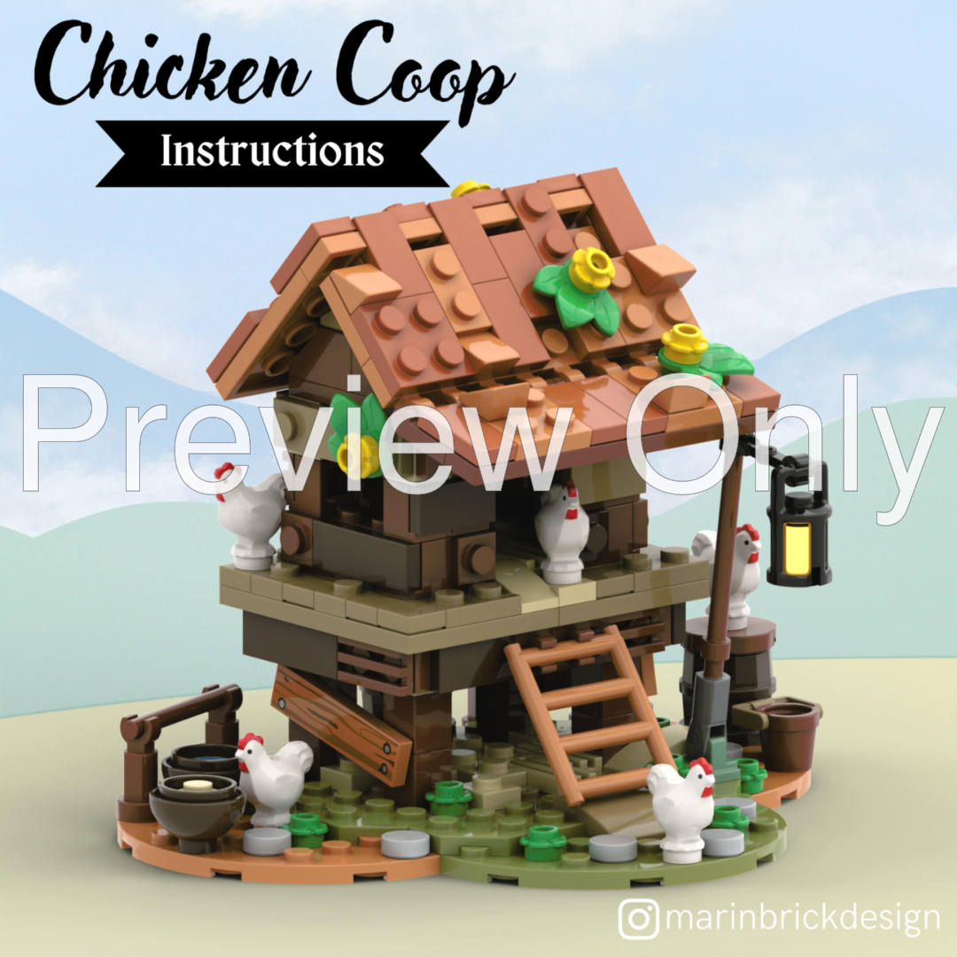 LEGO MOC Chicken Coop - Lego by marinbrickdesign | Rebrickable - Build with LEGO