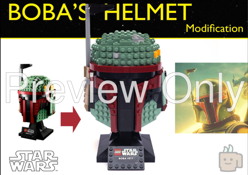 LEGO MOC Boba's Helmet (Modification) by lego_coffee Rebrickable