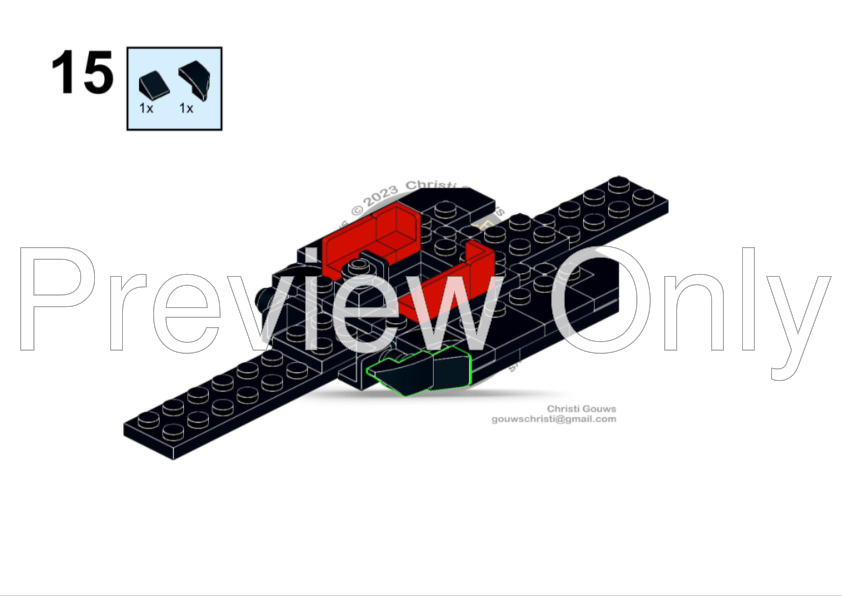 LEGO MOC-157570 F1 Ferrari SF-23 - Monza by CGForceDesigns