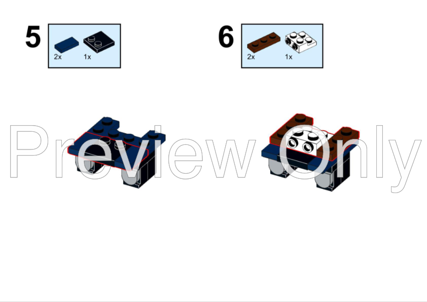 LEGO MOC Ahsoka Tano brickheadz by FMbricks Rebrickable Build with LEGO