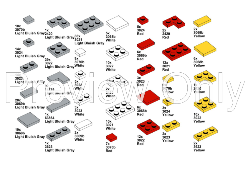 LEGO MOC Buildable Braille Bricks with Sticker Sheet by ZTBricks