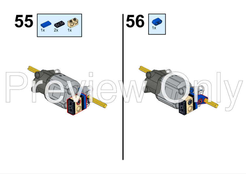 LEGO MOC Custom Lego Chevrolet Camaro Z28 RC conversion