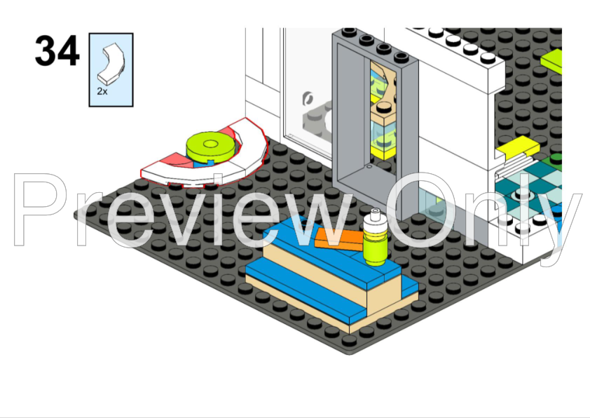 LEGO MOC Sports Center Modular Alternate build of 41744 by re