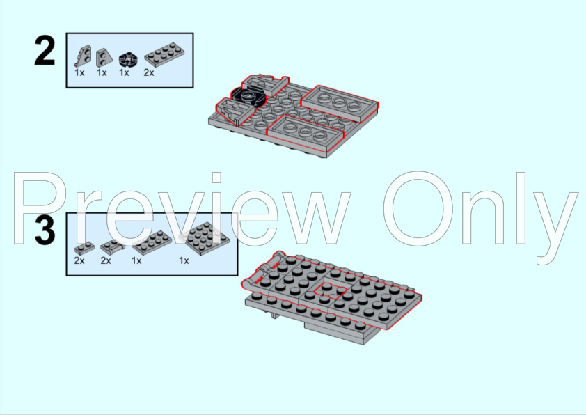 LEGO MOC 3 Stud Scale AT-AP by 3studman | Rebrickable - Build with LEGO