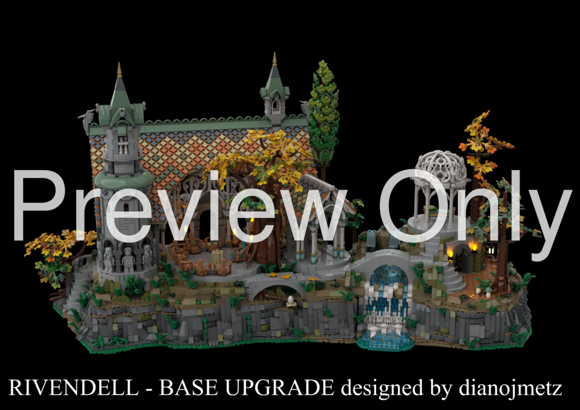 LEGO MOC 10316 Rivendell Extension by Fanpeixi