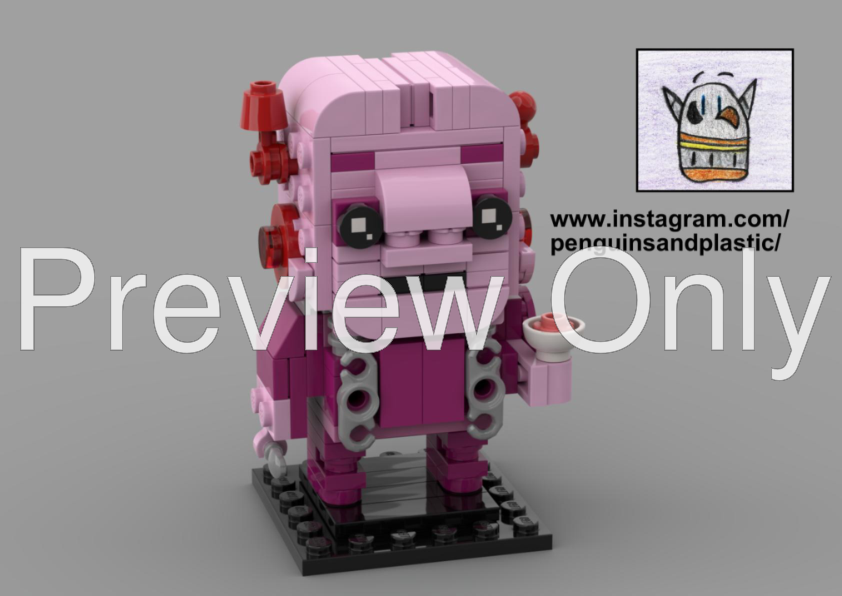 LEGO MOC Brickheadz - Mousy (Piggy) by PatrickStarGames