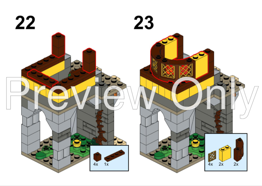 Lego Moc 2nd Expansion Pack For The Castle Set 31120 Alternate Build