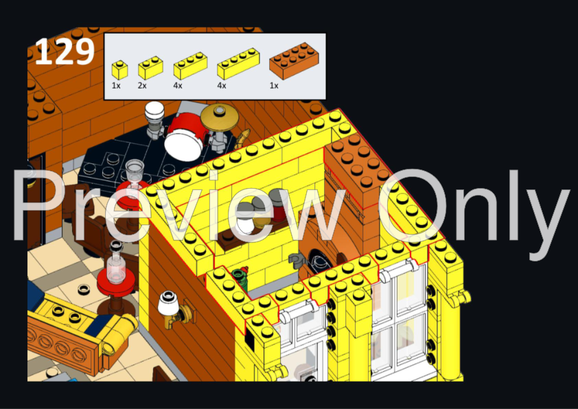 LEGO MOC Corner Jazz Club 10312 Jazz Club Alternative Build by PL