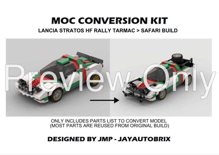 LEGO MOC-161464 Lancia Stratos HF Rally Safari (Group 4) by