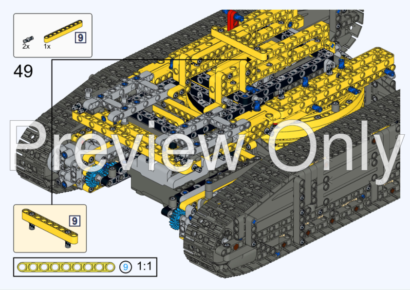 LEGO MOC 42146 Dragline Liebherr HS 8300 - RC alternate build by