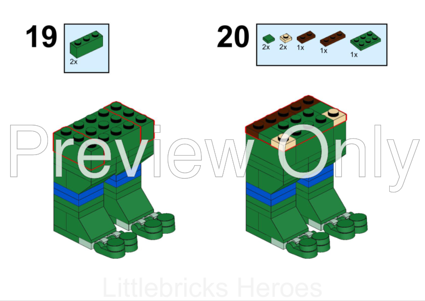 LEGO MOC Leonardo Lego Figure by LittlebricksHeroes | Rebrickable ...