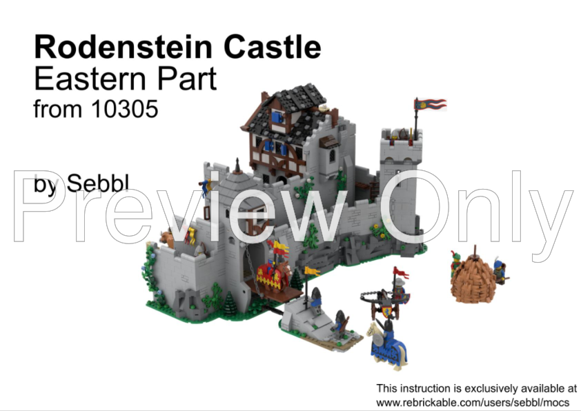 LEGO MOC-162503 10305: Rodenstein Castle - Eastern Part by sebbl ...