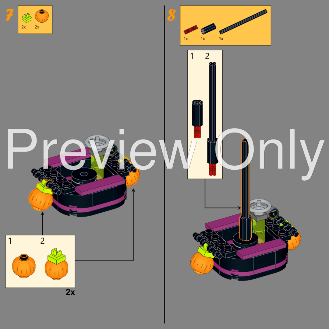 LEGO MOC Spooky Hot Air Balloon - Lego Halloween Moc by ...