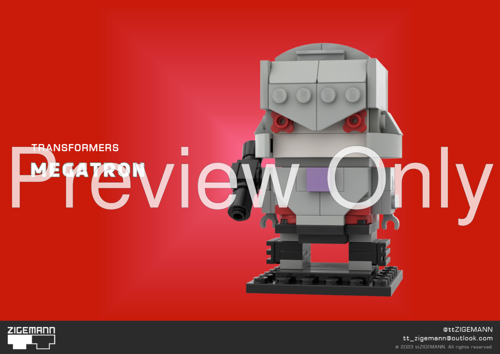 LEGO MOC-163389 Megatron by ttZIGEMANN | Rebrickable - Build with LEGO